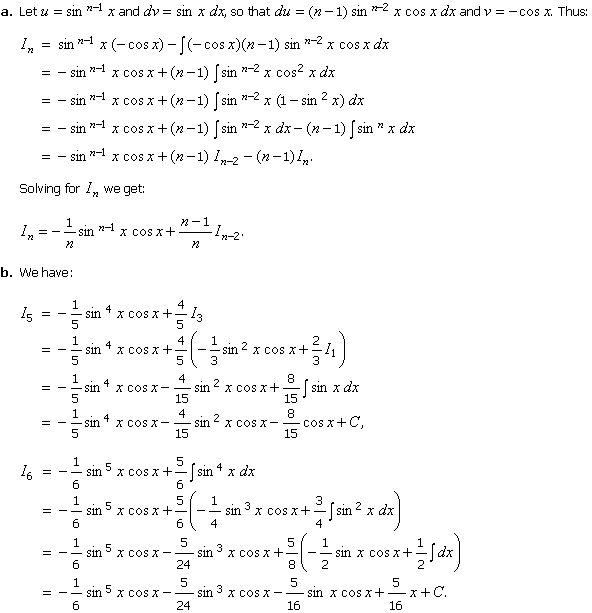 6 5 3 The Method Of Integration By Parts